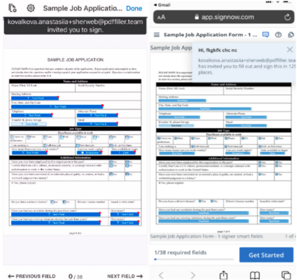 signnow esignature process