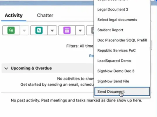 send document for signing